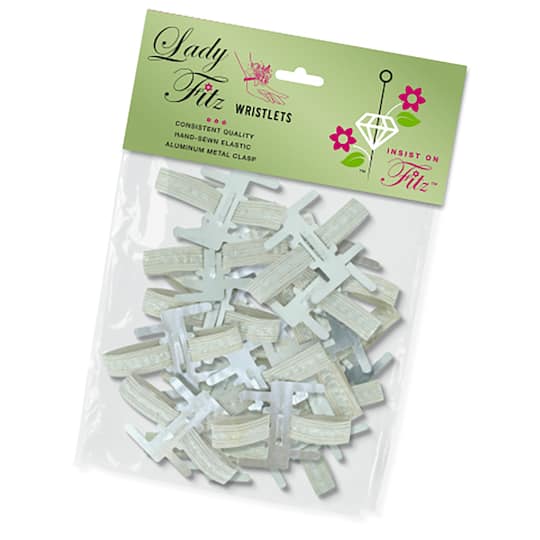 JAM Paper Lady Fritz Silver Elastic Wristlets